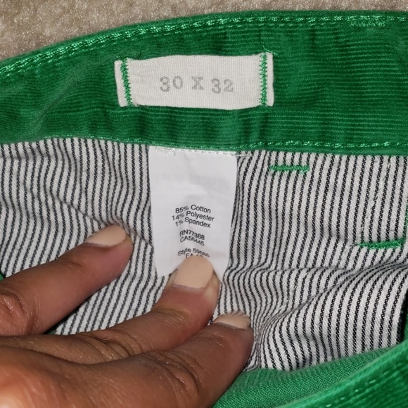 - Madewell green straight leg corduroy jeans - Picture 5 of 8